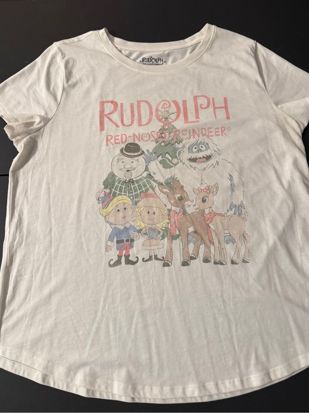 Maurices White Rudolph and Friends Graphic Short Sleeve Tee
